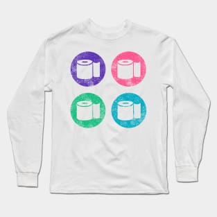 Toilet Paper 2020 Year of the Roll Pink Purlpe Teal VSCO Girl Gifts Long Sleeve T-Shirt